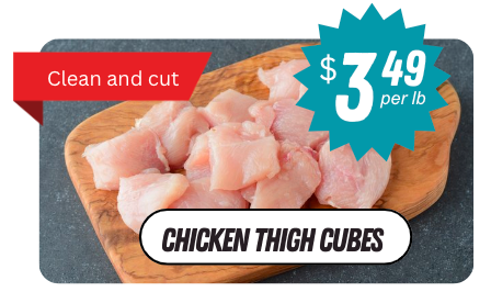 Chicken Thigh Cubes /lb