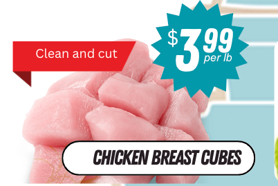 Chicken Breast Cubes /lb